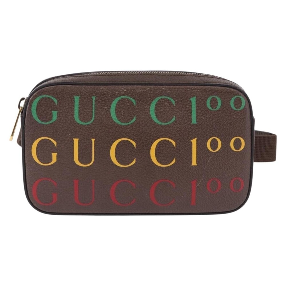 Gucci Aria 100th Anniversary Belt Printed Leather